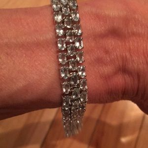 Blue Topaz and Sterling Silver Bracelet